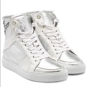 Zadig et Voltaire Leather high top sneaker